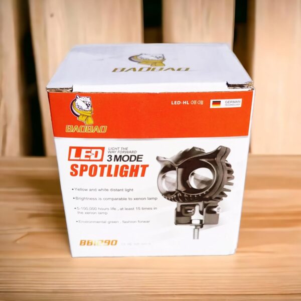 BAOBAO Lighting BB1290 Owl Moto Mini Drive White Yellow Fog Lamp Motorbike LED Light - Image 2