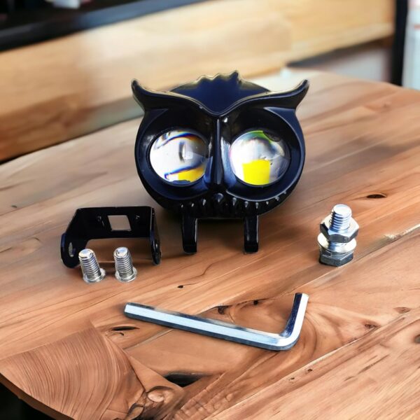BAOBAO Lighting BB1290 Owl Moto Mini Drive White Yellow Fog Lamp Motorbike LED Light - Image 3