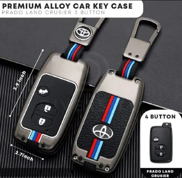 Metal silicon key cover for - Toyota Prado
